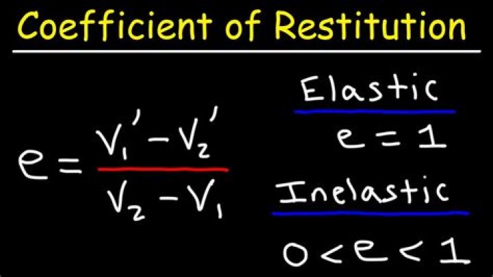 coefficient of restitution