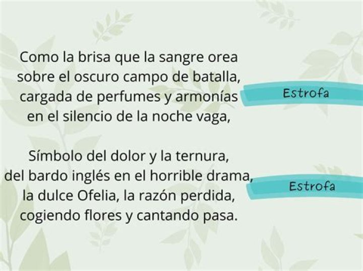 cual es la estrofa de un poema