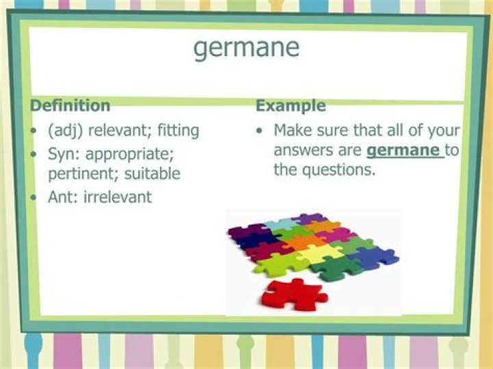 define germane