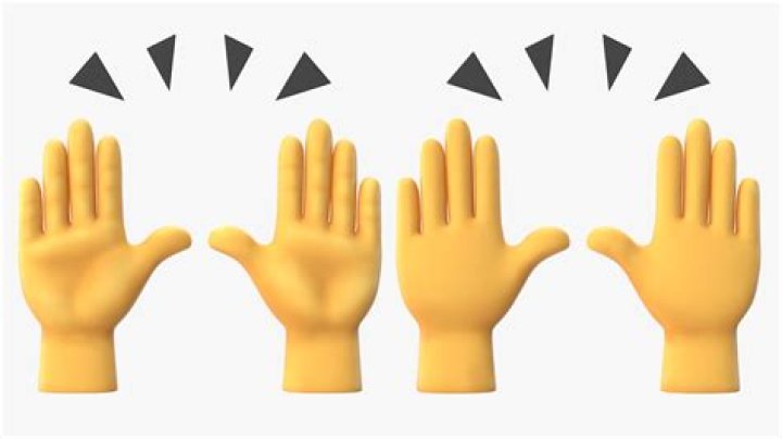hands up emoji