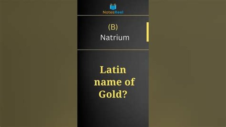 latin name of gold