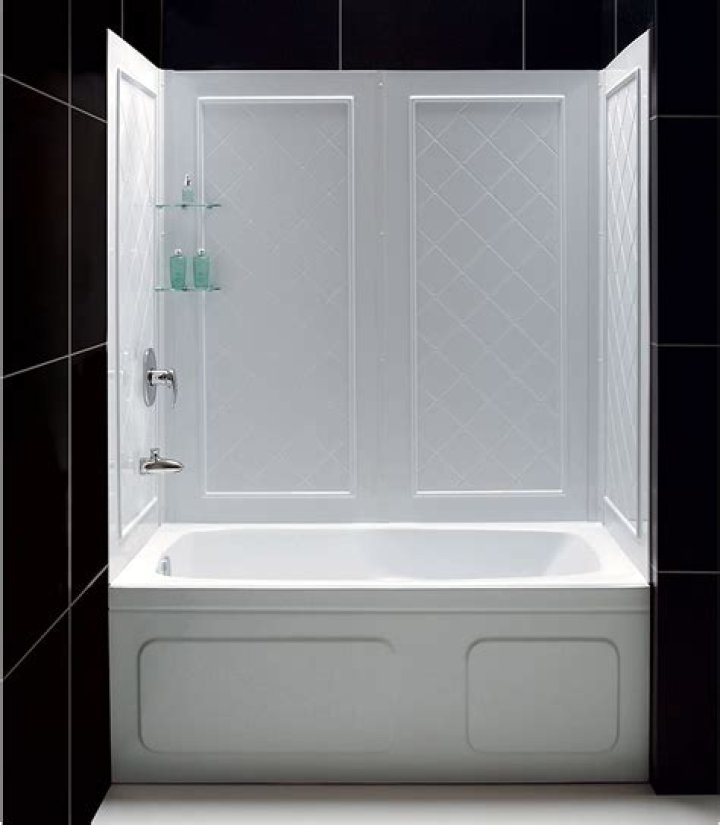 one piece bathtub shower combo