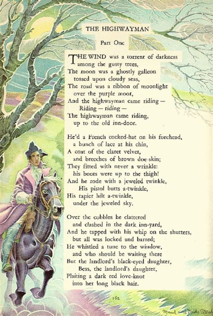 the highwayman poem