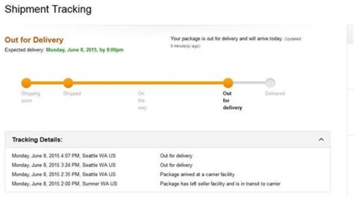 tracking amazon package