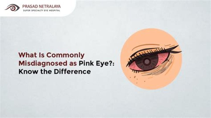 what is commonly misdiagnosed as pink eye